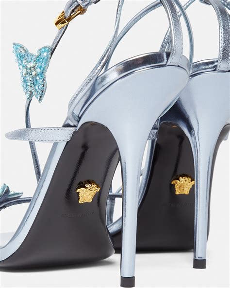 versace blue butterfly heels|Women's Versace High Heels .